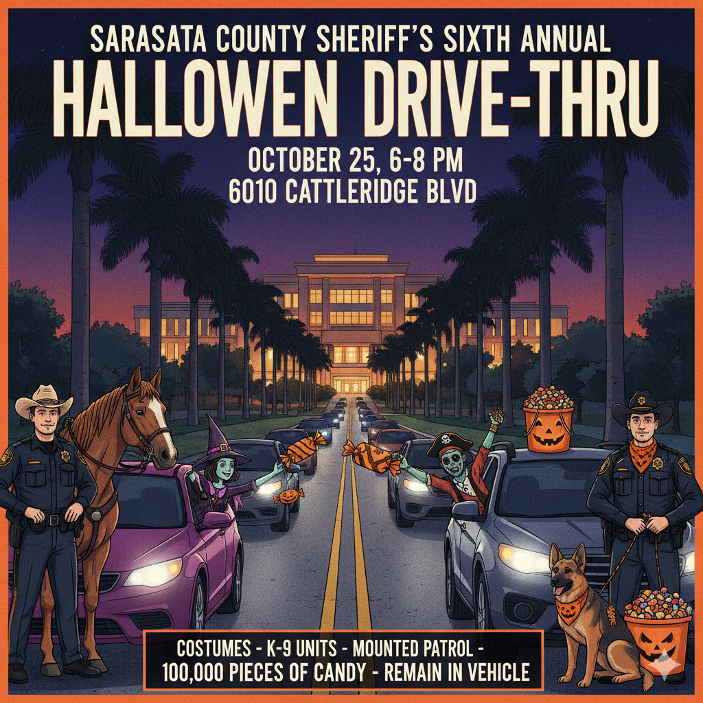 Sarasota Sheriff’s 6th Annual Halloween Drive-Thru Sarasota Sheriff’s 6th Annual Halloween Drive-Thru
