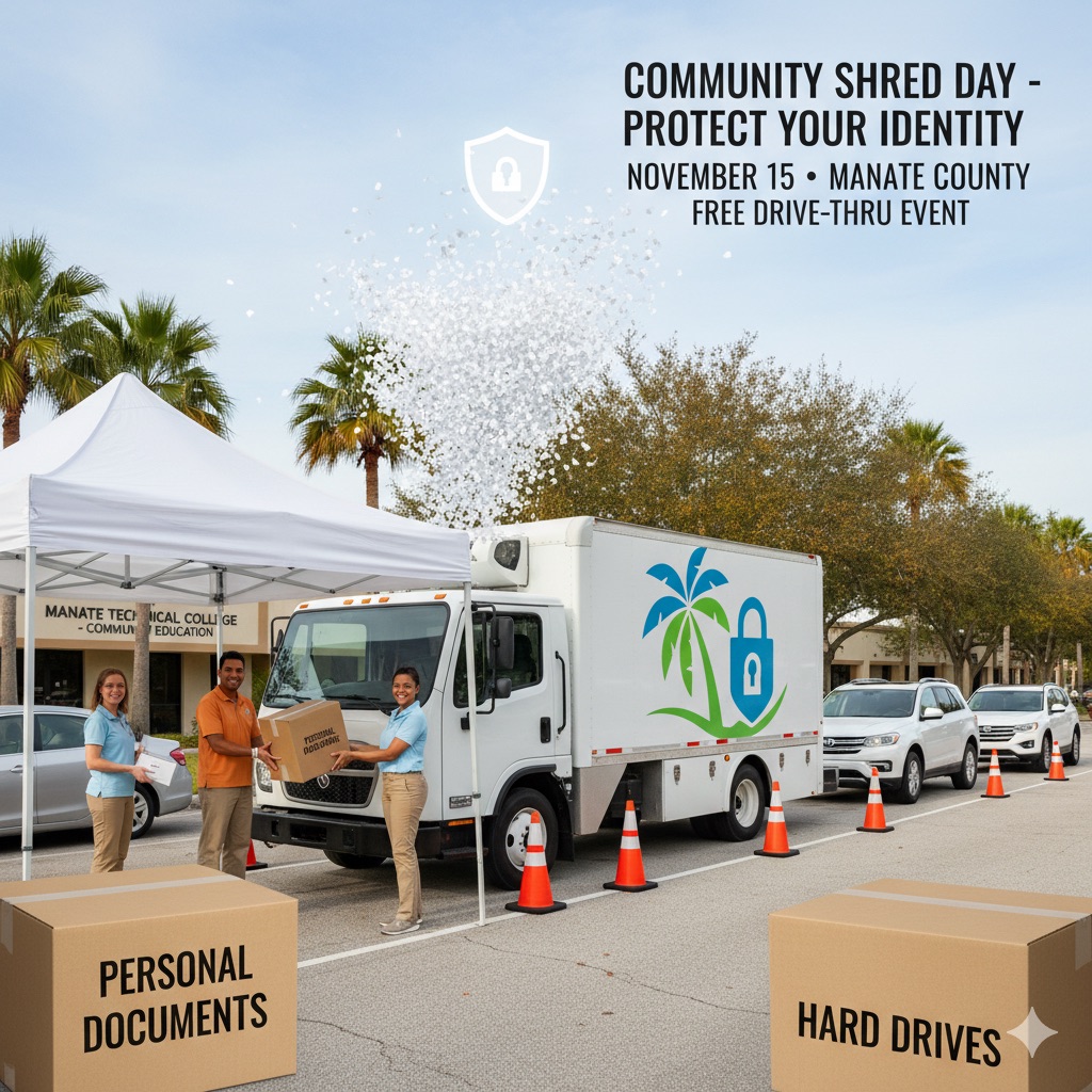 Clear Out Paperwork: Manatee Shred Day Nov 15 Clear Out Paperwork: Manatee Shred Day Nov 15
